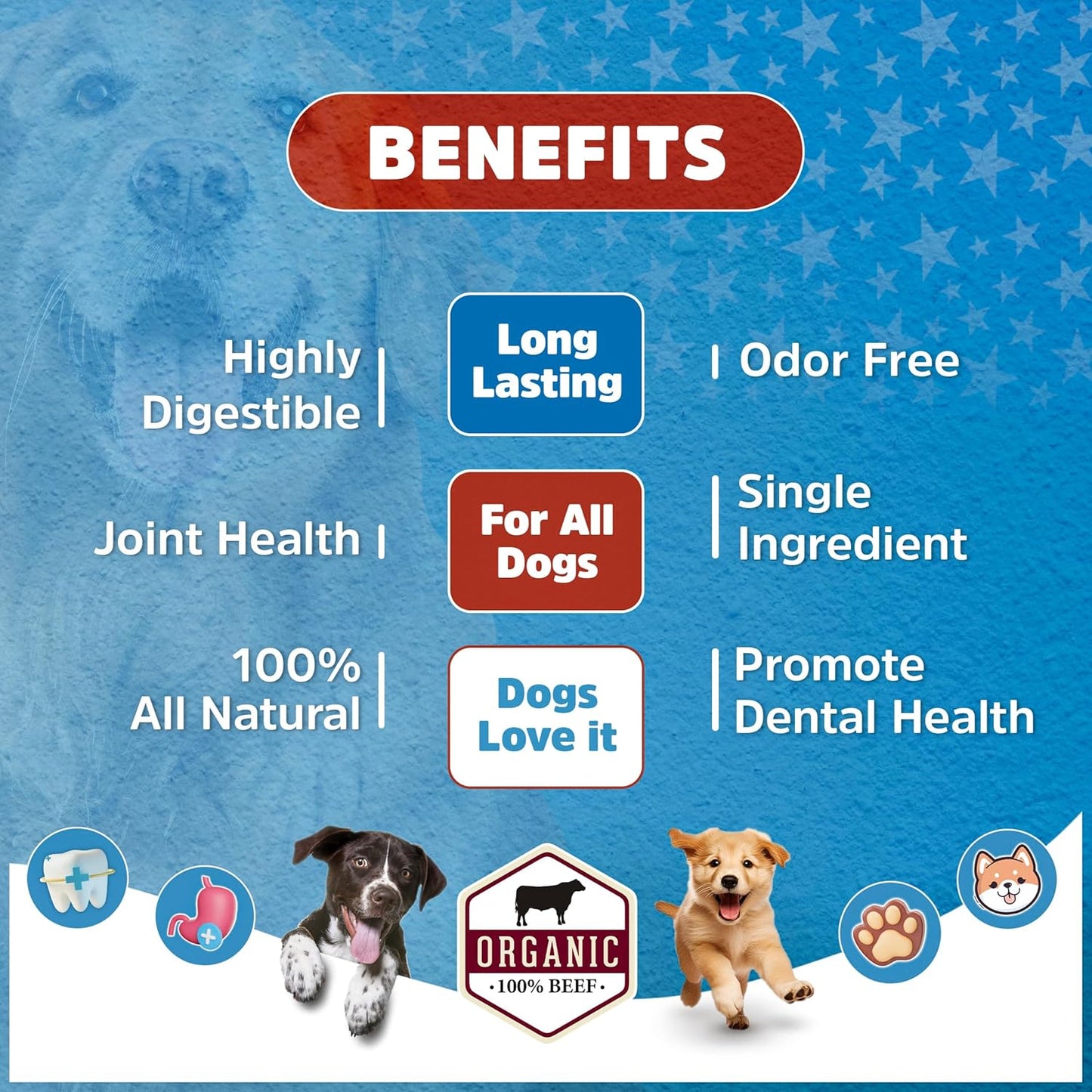 Stark Sticks Pig Ears for Dogs 100% Natural - Whole Pigs Ears, Single Ingredient Highly Digestible, 100% Pork Dog Chew Treats - Long Lasting, Great for Puppy and Medium/Large Dogs (10 Count)