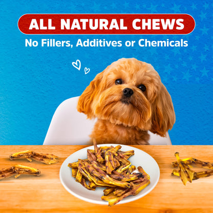 Stark Sticks Duck Feet for Dogs, Dehydrated Dog Treats, Snacks (Pack of 30) – Dog Chews for Medium Dogs and Small Dogs, Single-Ingredient & Fully Digestible