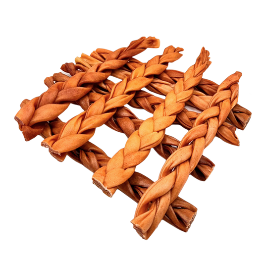 Braided Collagen Sticks 12" – Natural Dog Treat