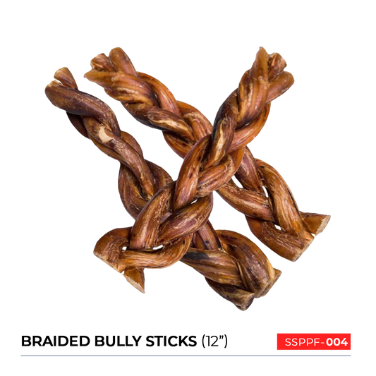Braided Bully Sticks 12"