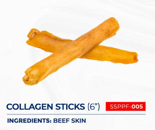 Collagen Sticks (6") – Beef Skin Dog Chew